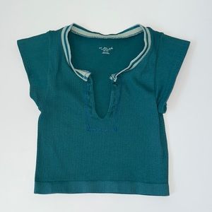 Urban Outfitters Go for Gold top XS Emerald Green color DISCONTINUED